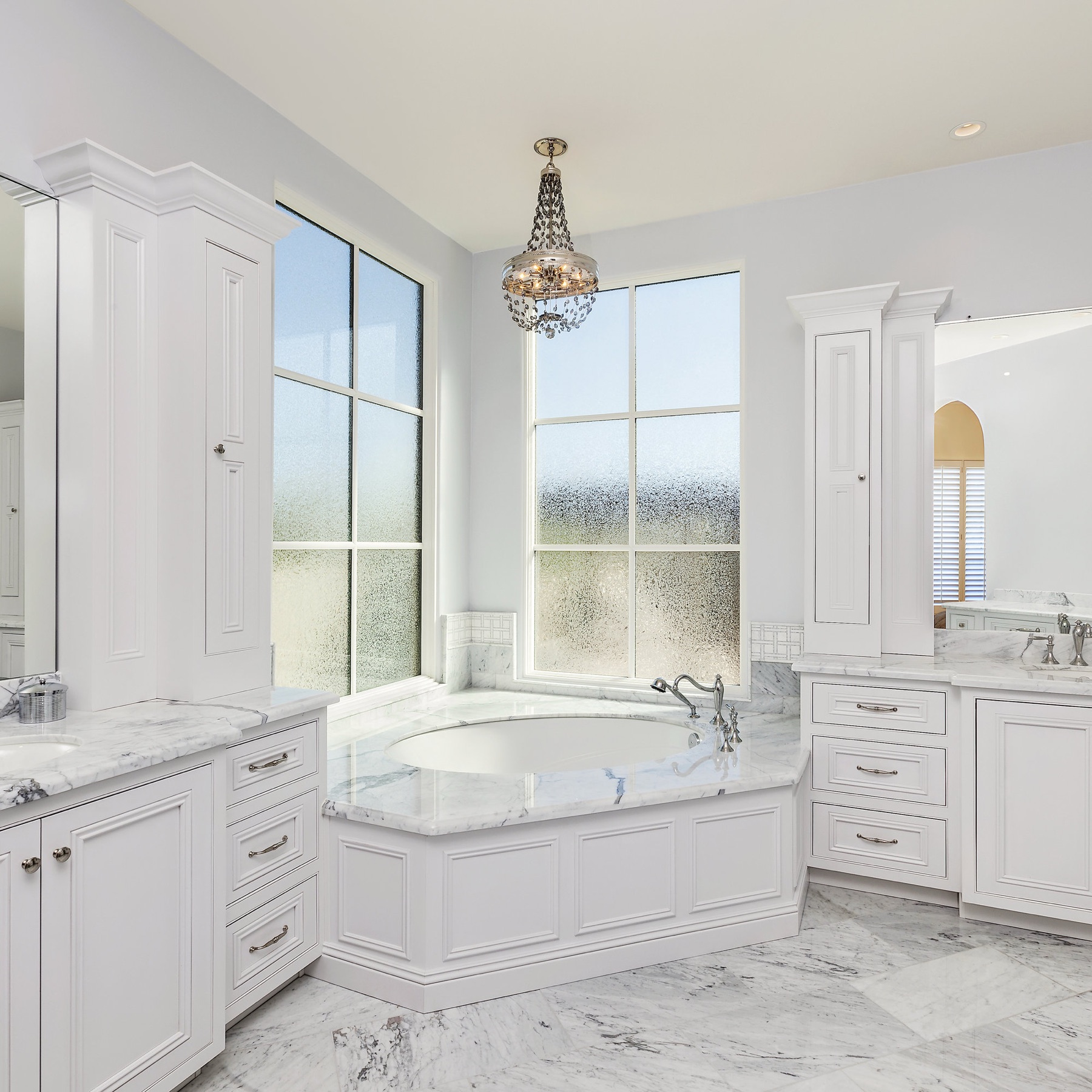 Custom bathroom vanity cabinetry