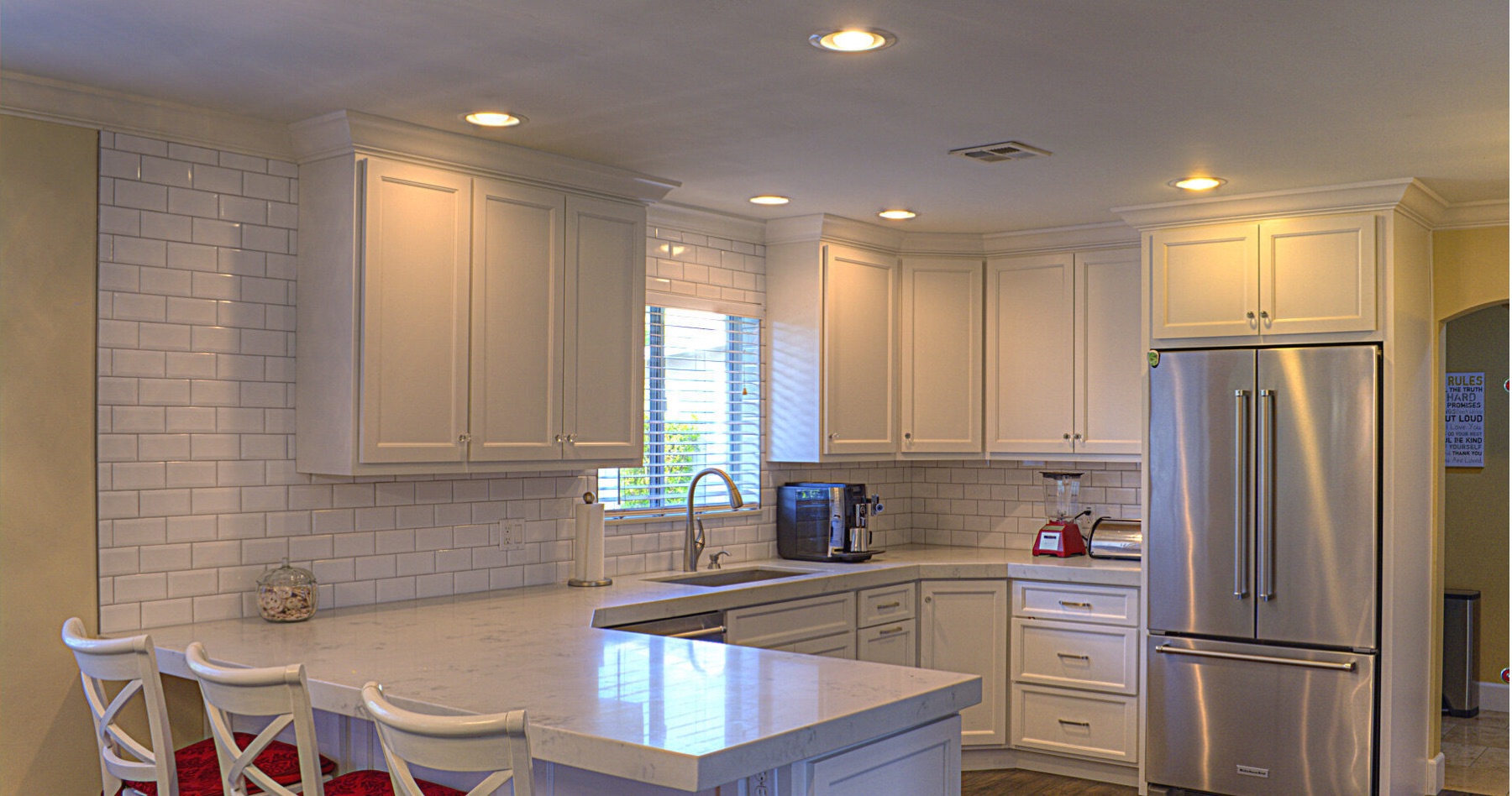 Kitchen cabinetry storage detail