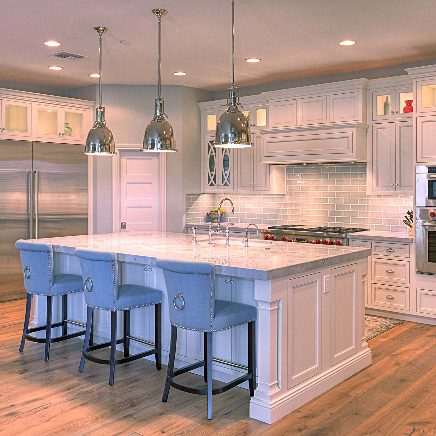 Blue tile backsplash kitchen in Scottsdale, AZ
